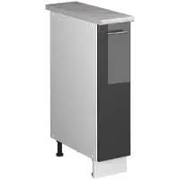Vicco Apotheekkast Fame-Line, Antraciet Hoogglans/Wit, 20 cm, WB Marmer