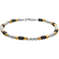 Luxenter Armband met 18-karaats geelgouden afwerking en hematiet - Miluy