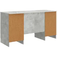 vidaXL Bureau Betongrijs 142,5 x 50 x 75 cm Bewerkt hout