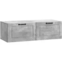 vidaXL Wandmontage TV-kast Betongrijs 98 x 41 x 30 cm Bewerkt hout