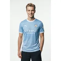 Puma Tricot 'MCFC Home' lichtblauw / wit