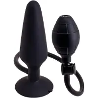 Seven Creations - Inflatable Butt Plug L - Anal Toys Buttplugs Zwart