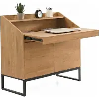Wohnling Secretaire eiken uitschuifbaar 100 cm