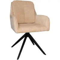 Lizzely Garden & Living SET DEAL: 6 stuks Eetkamerstoel draaibaar Lieve taupe eetstoel draaibare stoel zetel