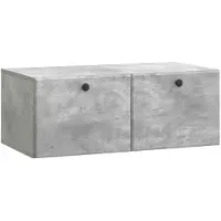 vidaXL Wandmontage TV-kast 78,5 x 41 x 30 cm Betongrijs Bewerkt hout