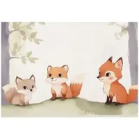 WALLARENA - Fotobehang - 400x280 cm - leuke dieren voor de kinderkamer