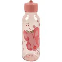 Trixie | Drinkfles met print - Fruit fairy Mrs. Butterfly - Tritan - Waterfles voor kinderen - 500ml - Lekvrije Fles - Roze