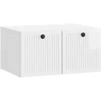 vidaXL Wandmontage TV-kast Hoogglans Wit 59,5 x 41 x 30 cm