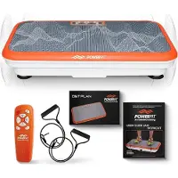 VibroShaper Vibro Shaper - trilplaat met oscillatietechnologie verstevigt het lichaam - powerplate belast alle spiergroepen - inclusief power stretchbandjes