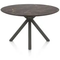 Henders & Hazel Caletta Esszimmertisch Oval HPL/Metall Kreuzfuß