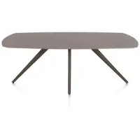Xooon Saluti Esstisch oval 210 x 105 cm 4-Fuß-Gestell HPL