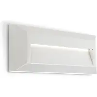 LEDS-C4 LED-wandlamp buiten Kössel, wit / opaal, Kunststof, Modern, LED wandlamp buiten