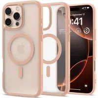 Spigen Ultra Hybrid Backcover MagSafe voor de Apple iPhone 16 Pro Max - Frost Rose Titanium