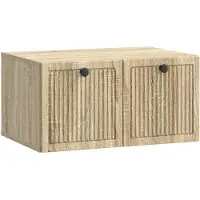 vidaXL Wandmontage TV-kast Sonoma Eiken 59,5 x 41 x 30 cm Bewerkt hout