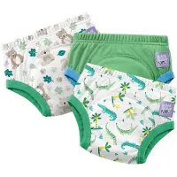 Bambino Mio Set van 3 herbruikbare zindelijkheidsbroekjes in Groen Jungle | Sneller en met vertrouwen zindelijk worden |