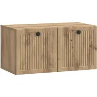 vidaXL Wandmontage TV-kast 59,5 x 31 x 30 cm Artisanaal eiken
