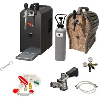 Ich-zapfe Complete Biertap Set JET 30 1-kraans - Droogkoeler 35 l/uur, Houten Vat & Schoonmaakset
