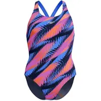 Speedo - Women's Allover Digital Powerback - Badpak 34, blauw