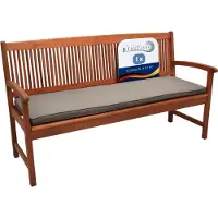 Beautissu Loft BK Bankkussen 150x48x5 cm Taupe – Zitkussen Tuinbank met Wasbare Hoes