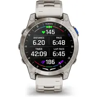 Garmin - 010-02582-51 - D2 Mach 1 - Smartwatch met geventileerde titanium band en extra zwarte siliconen band