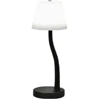 FABAS LUCE Tafellamp, LED tafellamp Ibla Ø120mm 9W warm wit zwart dimbaar (750 lm)