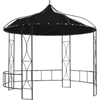 The Living Store De Living Store paviljoen, afmetingen 300 x 290 cm, antraciet, rond