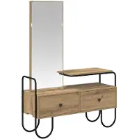 vidaXL Schminktafel, Artisan-eikenhout, houtvezel