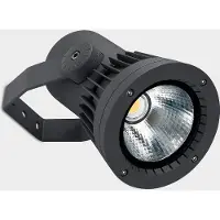 LEDS-C4 LedsC4 - LED-schijnwerper, verstelbaar, Hubble Cob, diameter 175 mm, IP65, 90°, urban grey (stedelijk grijs), voor buitengebruik, energiezuinig, eenvoudige montage, modern design