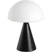 FABAS LUCE LED-tafellamp Blip, dimbaar, zwart, Woon-/ Eetkamer, Glas, Modern, LED tafellamp