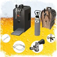 Ich-zapfe Complete onderbouw set - Biertap JET 30, 1-kraans, 35 liter/uur - Droogkoeler, Thuistap, Bierkoeler - met houten vat, Type M