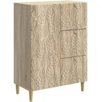 vidaXL Dressoir Sonoma Eiken 66 x 34,5 x 90 cm Bewerkt hout