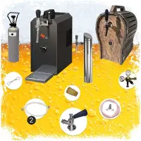 Ich-zapfe Volledige ondertoontapset JET 30 - 1-kraans droogkoeler 35 l/uur met houten vat & alle fustkoppelingen