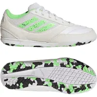 Adidas Top Sala Competition II Zaalvoetbalschoenen (IN) Kids Wit Lichtgroen Zwart