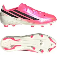 Adidas F50 Hyperfast League Gras Voetbalschoenen (FG) Kids Felroze Zwart Goud Wit