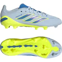 Adidas Predator Elite Gras Voetbalschoenen (FG) Kids Lichtblauw Blauw Geel