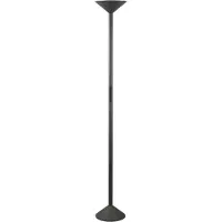 FABAS LUCE LED-uplighter vloerlamp Tratto, dimbaar, zwart, Woon-/ Eetkamer, metaal, Modern, LED vloerlamp