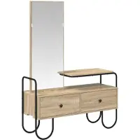 vidaXL Kaptafel met lade met plank Sonoma Eiken Bewerkt hout