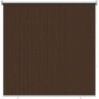 vidaXL Buitenrolgordijn, 90% UV-blokkering, bruin, 120 x 230 cm, HDPE