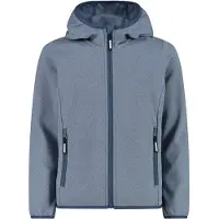 CMP - Girl's Jacket Fix Hood Jacquard Knitted - Fleecevest 140, grijs