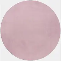 Muratap Pouffy fluffy hoogpolig rond vloerkleed uni kleur - woonkamer