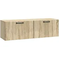 vidaXL Wandmontage TV-kast Sonoma Eiken 98 x 31 x 30 cm Bewerkt hout