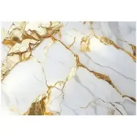 WALLARENA - Fotobehang - 150x105 cm - marmer goud met glamour voor slaapkamer en salon