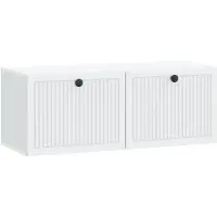 vidaXL Wandmontage TV-kast Wit 78,5 x 31 x 30 cm Bewerkt hout