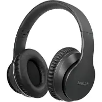 Logilink BT0053 Over Ear koptelefoon Bluetooth Stereo Zwart Noise Cancelling
