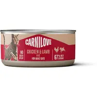 Carnilove can chicken / lamb kattenvoer 12x100 gr