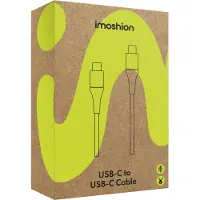 IMoshion Braided USB-C naar USB-C kabel - 3 meter - Zwart