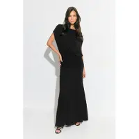 Gina Tricot  - Dropped waist maxi dress - Lange jurken - Zwart - XS - Dames