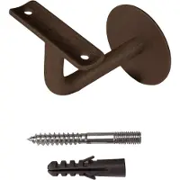 HDD pro Leuninghouder Haak Rond Mat Brons
