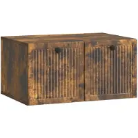 vidaXL Wandmontage TV-kast Gerookt eiken 59,5 x 41 x 30 cm