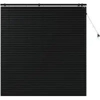 vidaXL Venetiaanse jaloezie Zwart 150 x 160 cm 35 mm